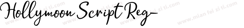 Hollymoon Script Reg字体转换